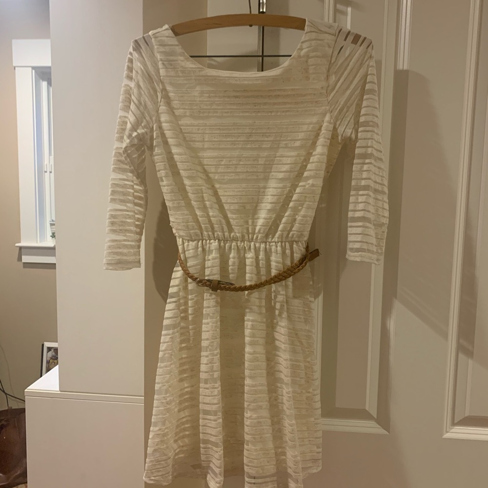 White/cream colored dress